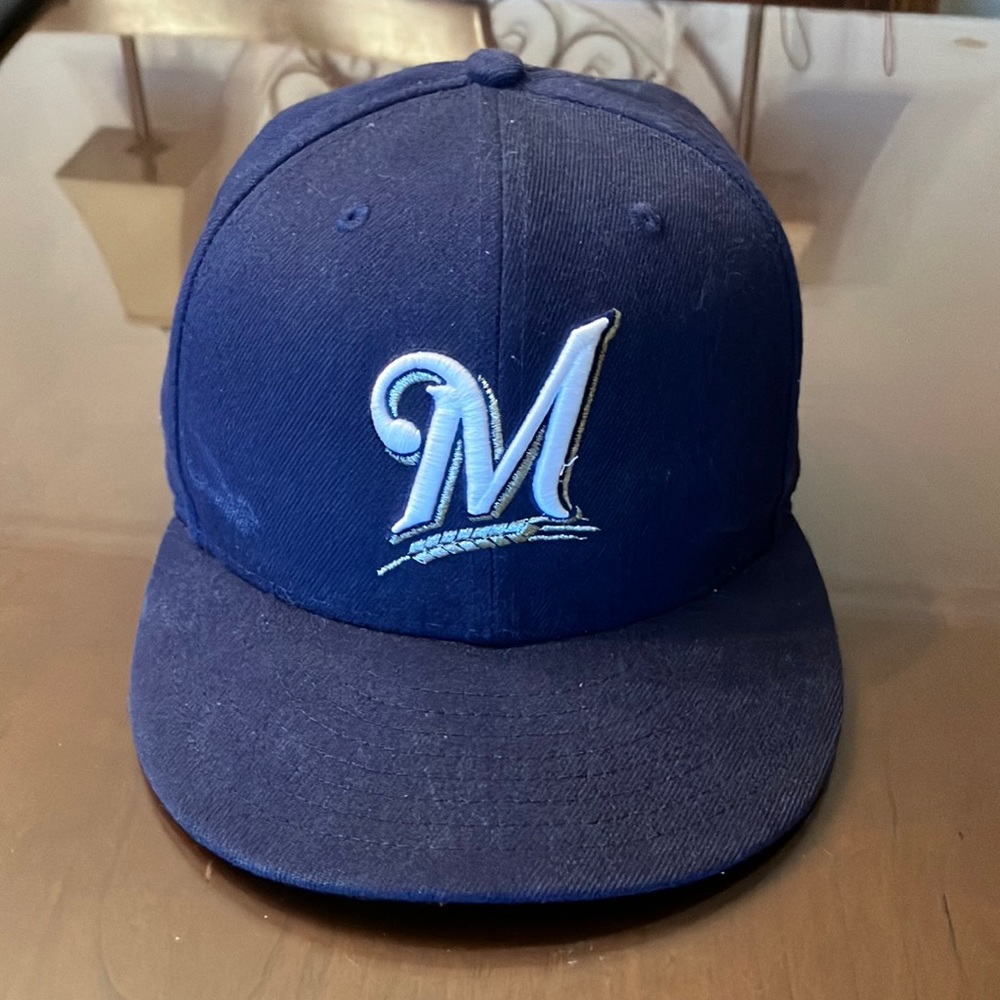 Milwaukee Brewers hat.  size: 7 1/8